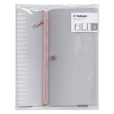 予定2周左右发~日本Rollbahn 笔记本PVC口袋保护袋 带拉链