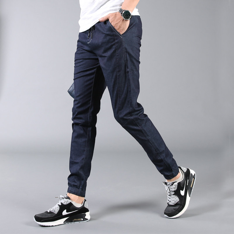 man hole Embroidery Jeans Chaopai Ninth pants leisure time Self cultivation Pencil Pants printing Trend Korean Editionin the Men's clothing, Casual pants  category - from Buy2taobao.com to provide professional Taobao agent buy service