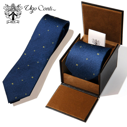 意大利免打结真丝领带男商务正装