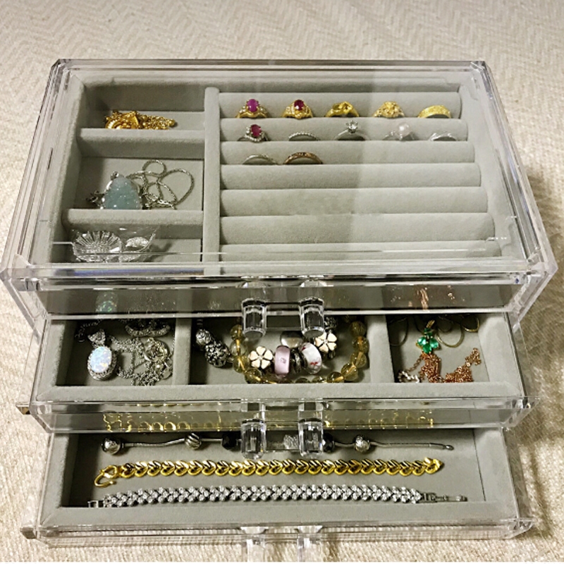 首饰盒精美透明亚克力发卡耳夹