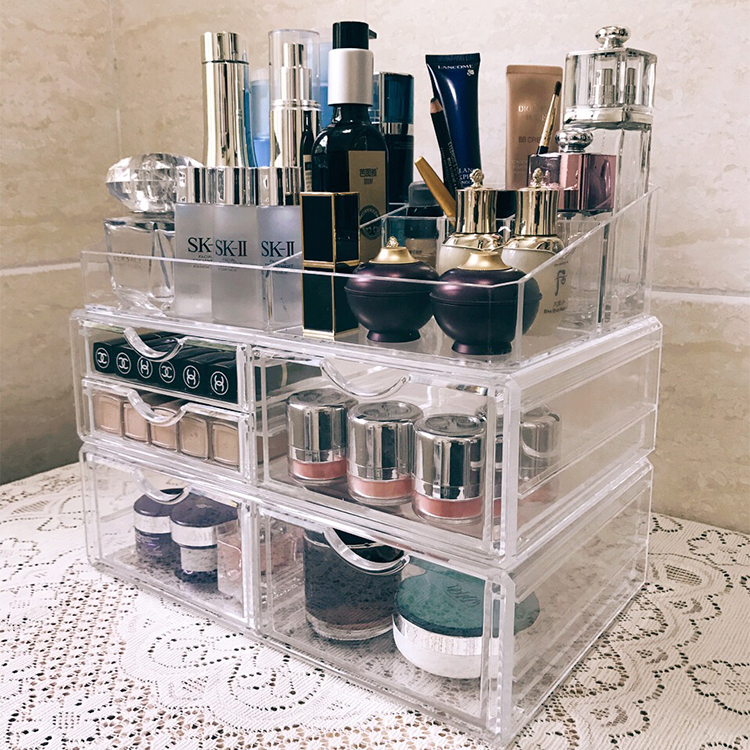 超大号桌面亚克力化妆品收纳盒