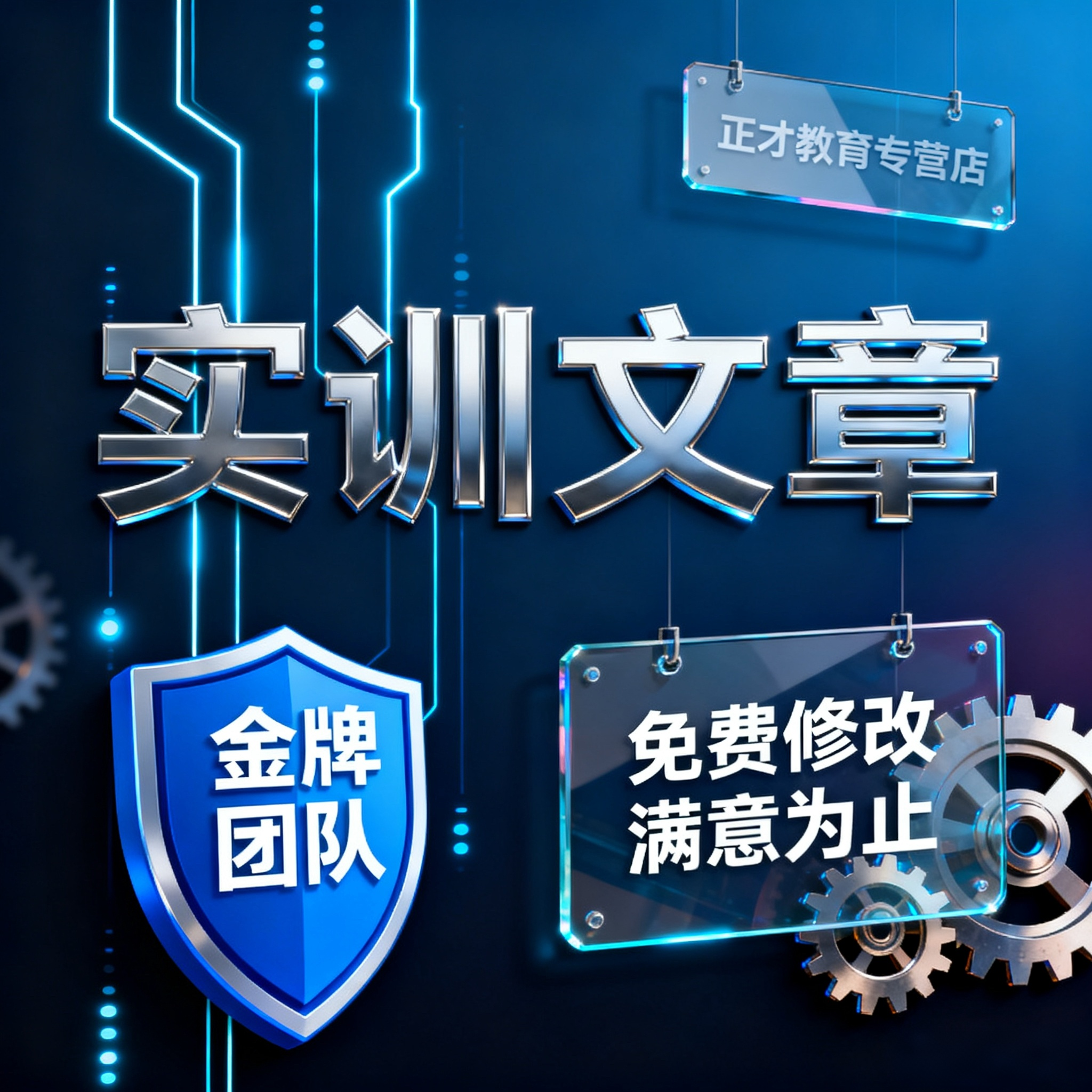 代写实训文章项目实施方案考核评价报告问题整改校企协同实训设计