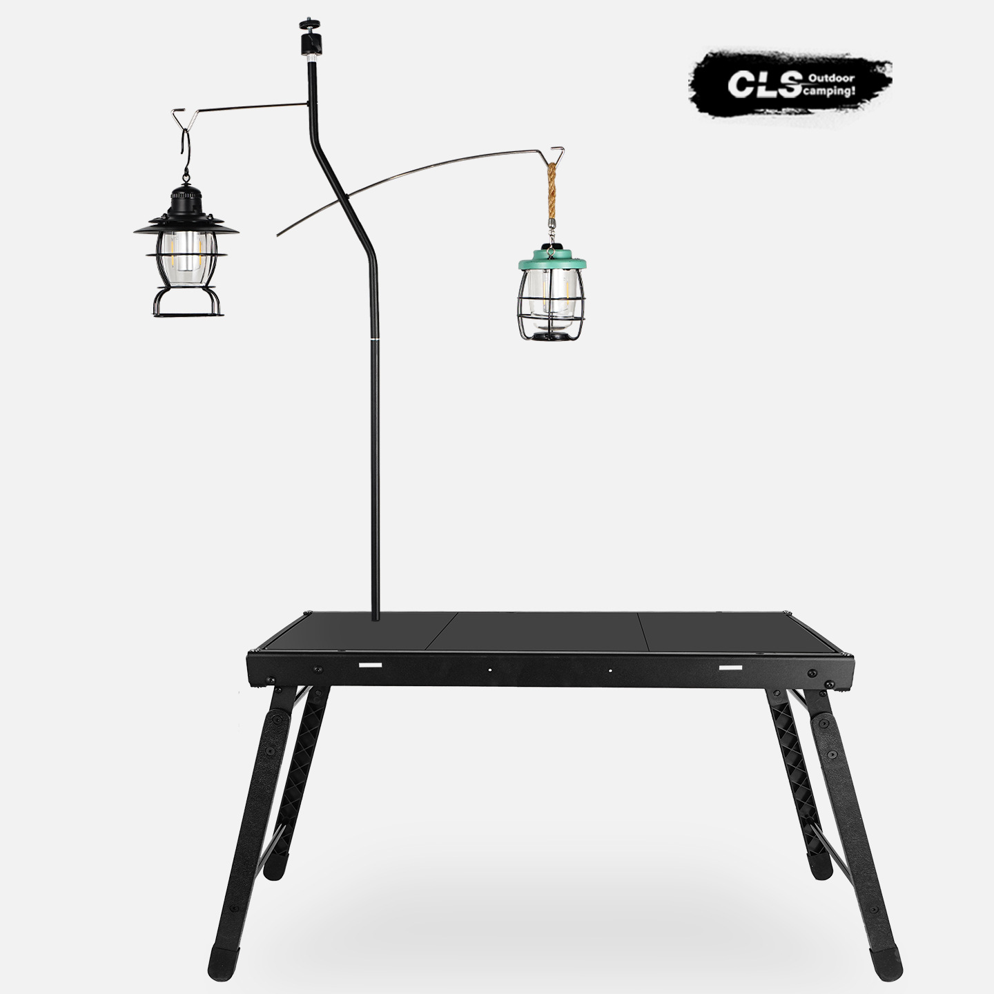 探界者户外灯架露营灯支架双钩挂架野营照明灯架杆摆摊营地挂灯