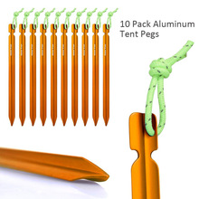子户外野营帐篷铝合金地钉天幕风绳固定钉子露营防风帐篷地钉18cm