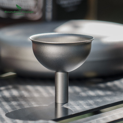 探界者纯钛迷你酒壶漏斗油漏调料酱油盐醋分装器超轻便携