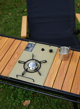 户外铝板桌蛋卷桌露营折叠便携可升降野餐烧烤桌IGT移动厨房桌