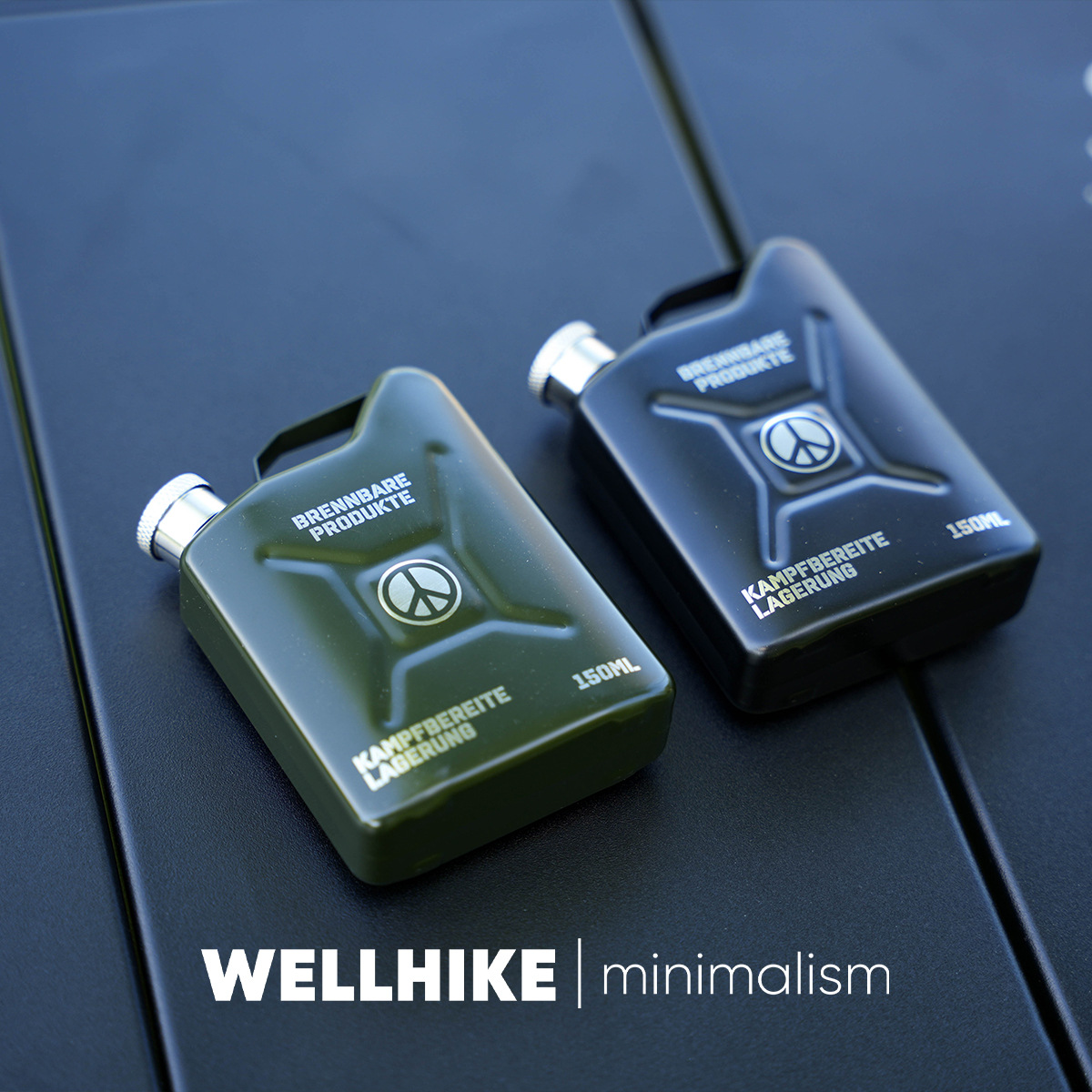 探界者WHIK户外露营不锈钢盎司反战酒壶随身携带酒壶酒桶燃料桶