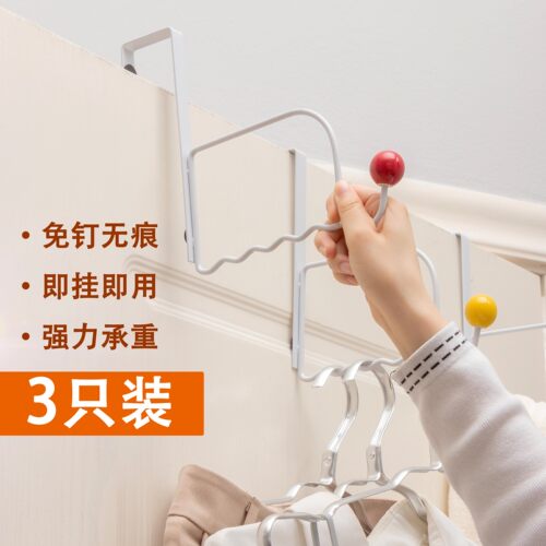 浴室门后挂架 大象彩色陶瓷挂钩架卧室衣帽架免打孔宿舍卫生间 - 封面