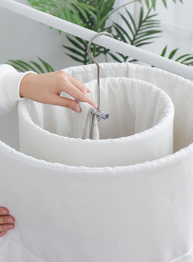 不绣钢螺旋式衣架晾被架圆形晾晒架床单蜗牛晾衣架螺旋式晒架