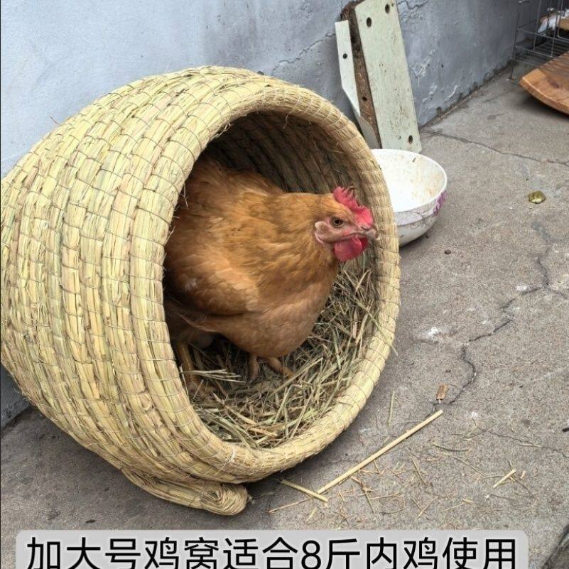 室外过冬鸡窝母鸡产蛋窝草编生蛋鸟窝