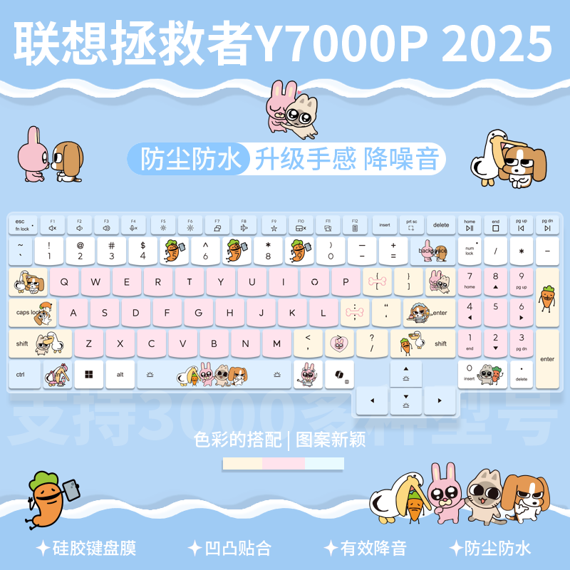 适用于联想拯救者Y7000P 2025款笔记本电脑16英寸防尘键盘膜定制