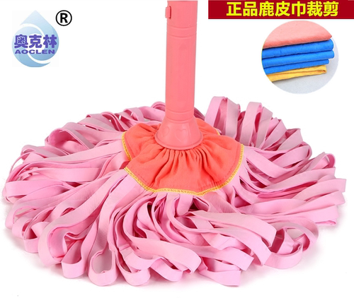 免手洗鹿皮巾鸡皮家用懒人不掉毛无水痕拖把家用老式墩布PVA包邮