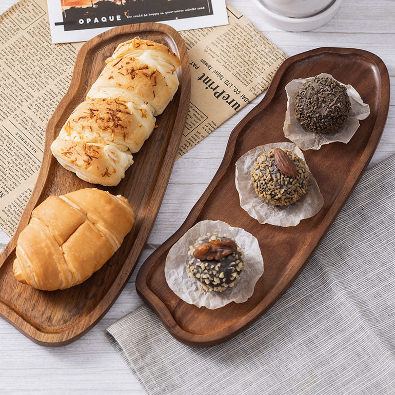 家用客厅云朵形茶托盘茶水防烫木质餐面包蛋糕点心托盘木制小盘子,收纳整理,收纳盘,淘宝优惠券,粉丝福利购,淘宝优惠卷