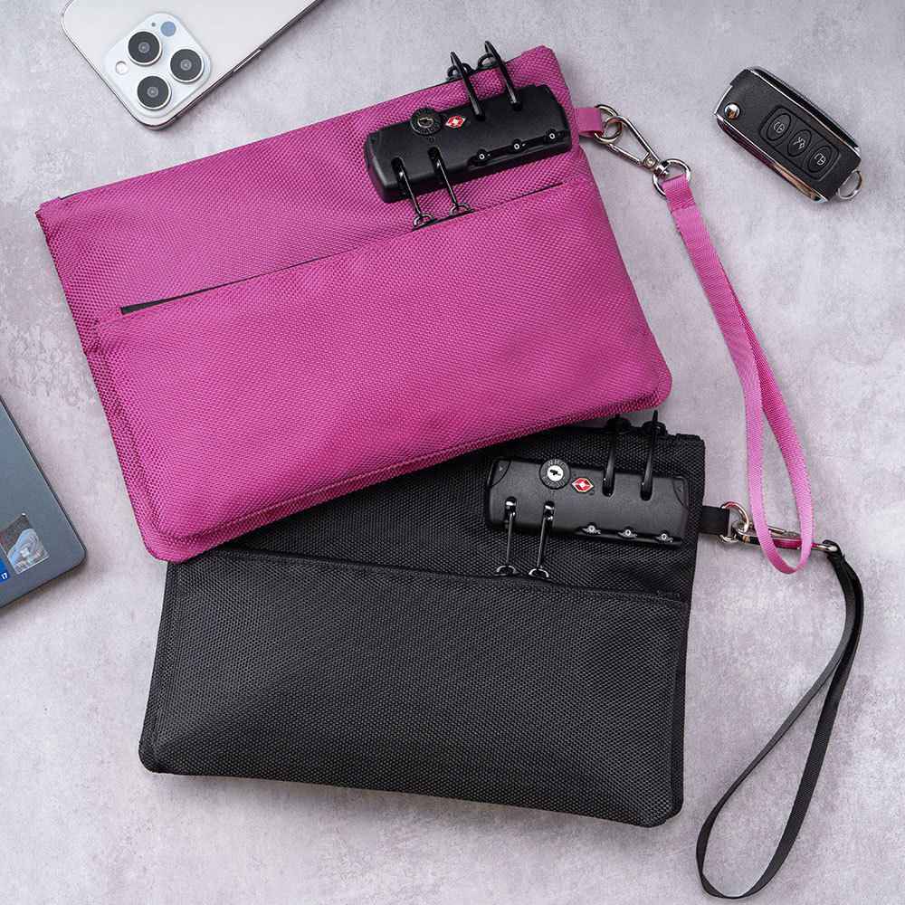 防盗锁防盗带锁加密证件钱袋包手提手机卡片卡包票据密码锁收纳包,收纳整理,包包收纳袋,淘宝优惠券,粉丝福利购,淘宝优惠卷