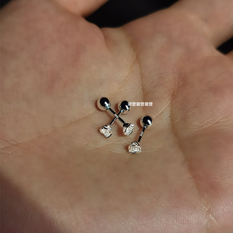超闪迷你锆石小耳钉纯银针女生高级感精致小巧耳饰养耳洞耳骨钉,饰品/流行首饰/时尚饰品新,耳钉,淘宝优惠券,粉丝福利购,淘宝优惠卷
