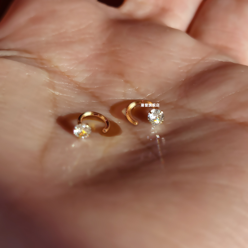 潮普纯银针其他女养耳