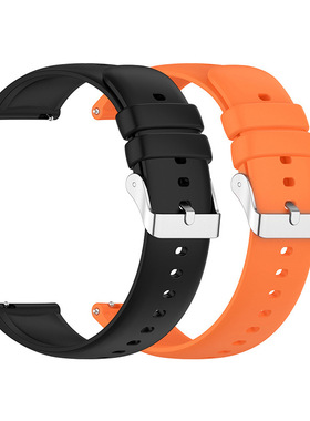 适用酷派C300 圆屏智天使X28电话手表22mm通用型20cm表带硅胶Y33