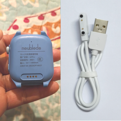 适用纽倍Q7Pro电话手表充电线器USB口磁吸式充电线器IND1充电线