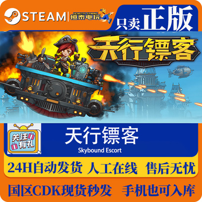 Steam正版国区CDKEY 天行镖客 Skybound Escort 激活码现货秒发