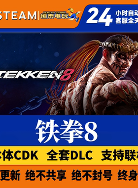 Steam正版国区标准版CDK/铁拳8 TEKKEN 8/全套DLC解锁/本体激活码