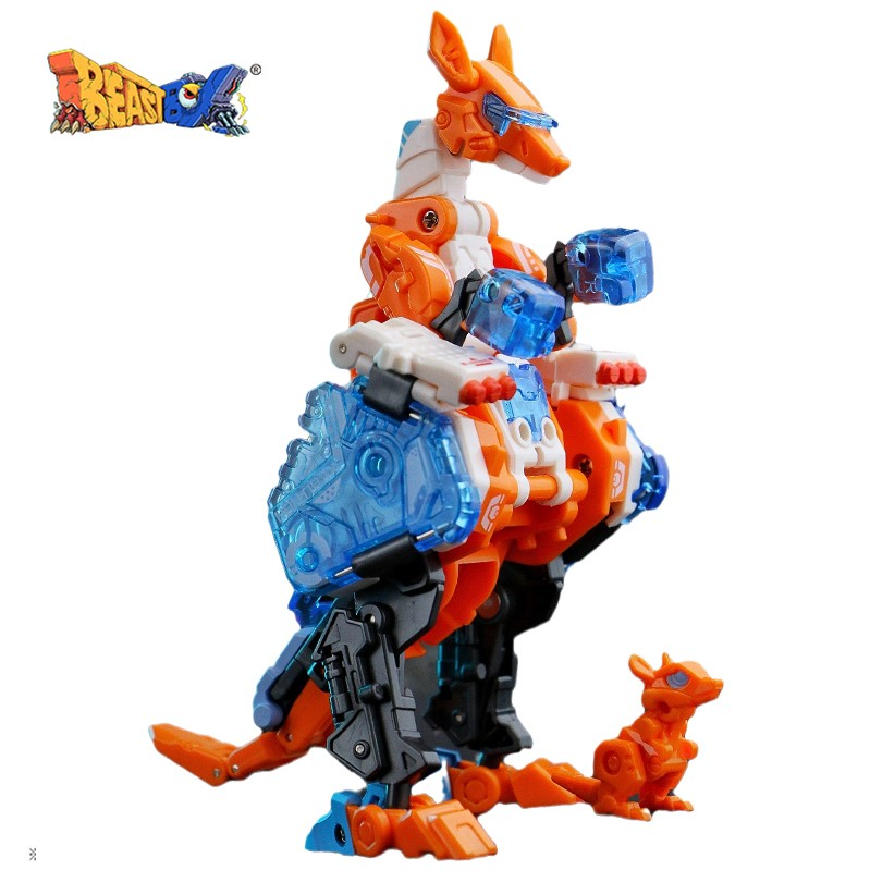 现货52toys猛兽匣系列bb-35反弹球袋鼠变形玩具拼装模型机甲手办