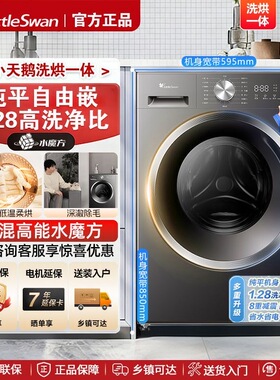 Littleswan/小天鹅 TD10V628T滚筒洗衣机全自动家用洗烘水魔方
