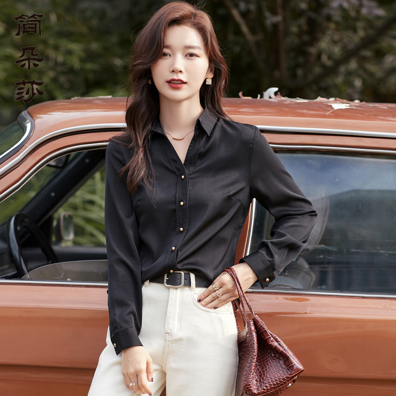 白色衬衫女春夏百搭别致雪纺衫