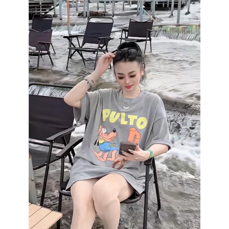 欧货大版宽松洋气减龄卡通