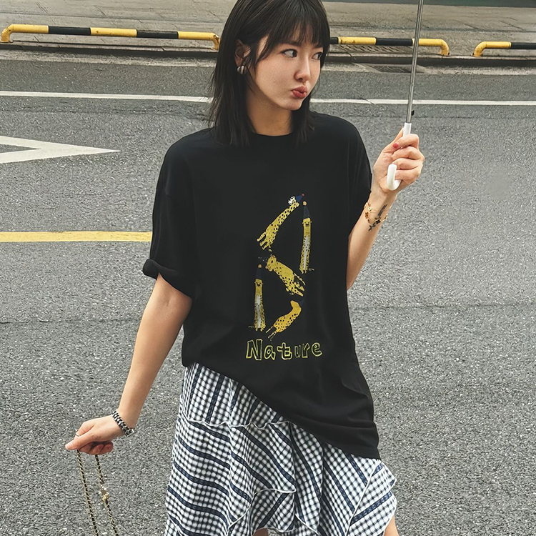 圆领年oversizt2025美式潮