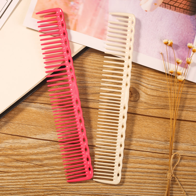 日本原装进口YS PARK338理发师裁发美发宽齿发型师专用剪长发梳子