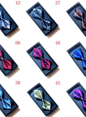 红色新郎领结男正装结婚伴郎时尚潮高档婚礼兄弟团西装衬衫蝴蝶结