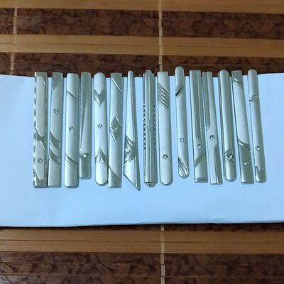 男士正装银色金属商务保安领带夹