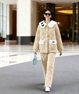 公主风睡衣女秋冬季珊瑚绒加厚加绒甜美可爱冬天保暖法兰绒家居服