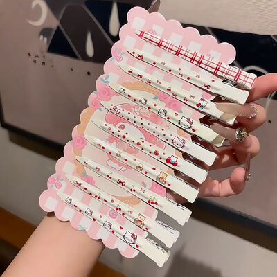 可爱卡通发夹边夹侧边夹化妆定型发卡无痕鸭嘴定位发根蓬松刘海夹