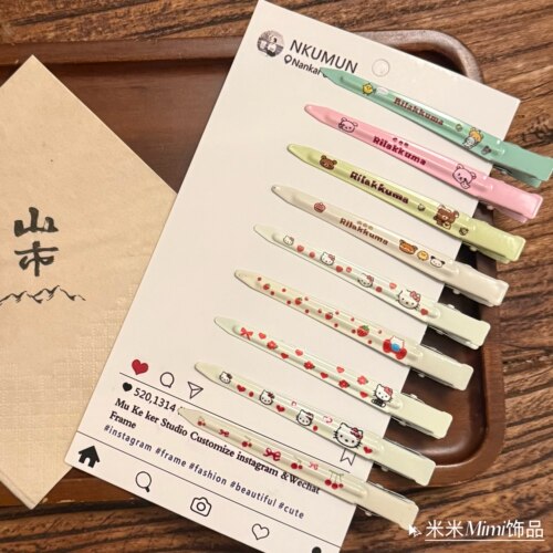 甜美卡通发夹刘海侧边夹