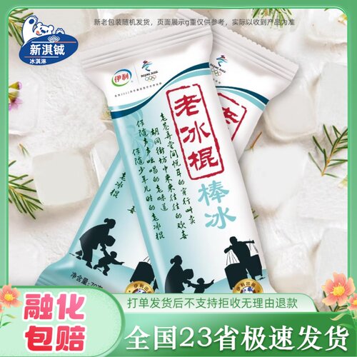 伊利老冰棍牛奶小布丁雪糕