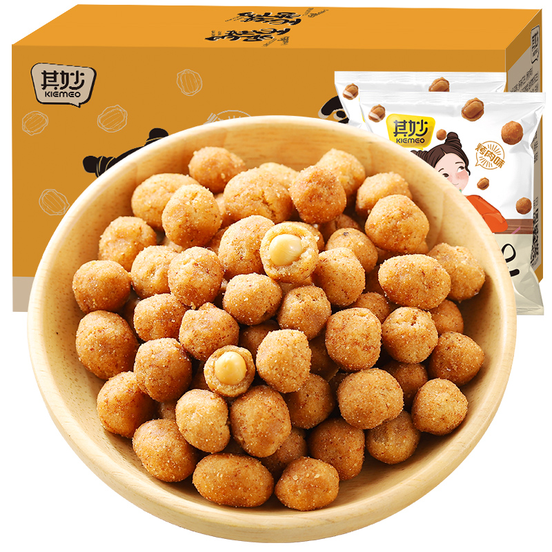 其妙多味花生米怪味豆整箱鱼皮花生散装吃的炒货网红零食小吃专享