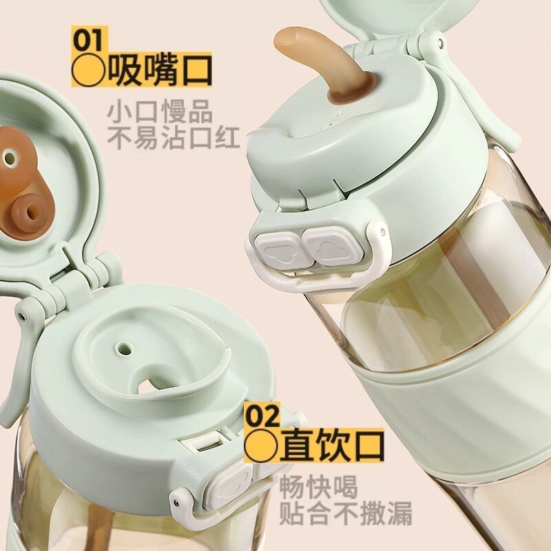 孕妇儿童双饮杯ppsu吸管吸管杯