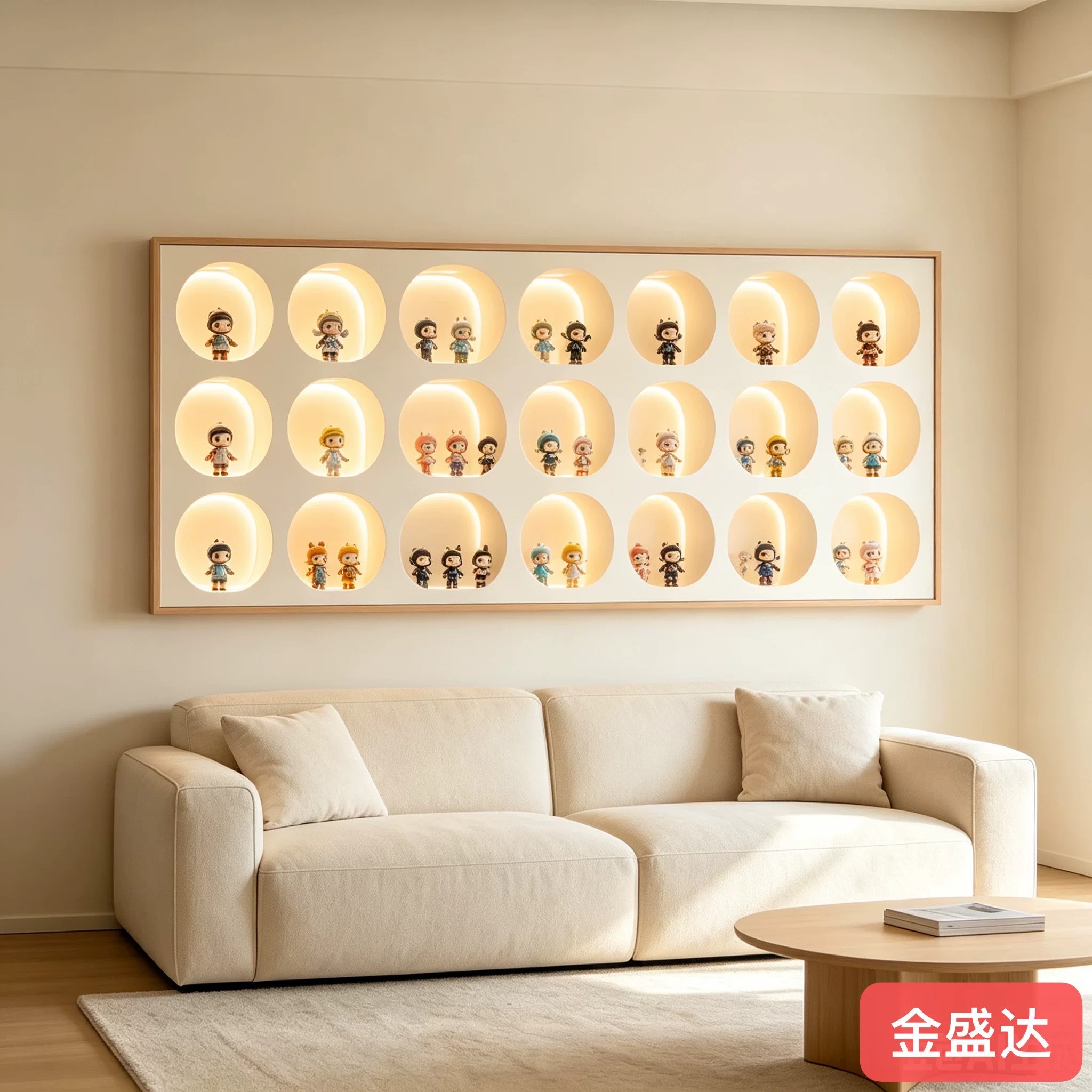 卡通手办模型展示柜LED灯带