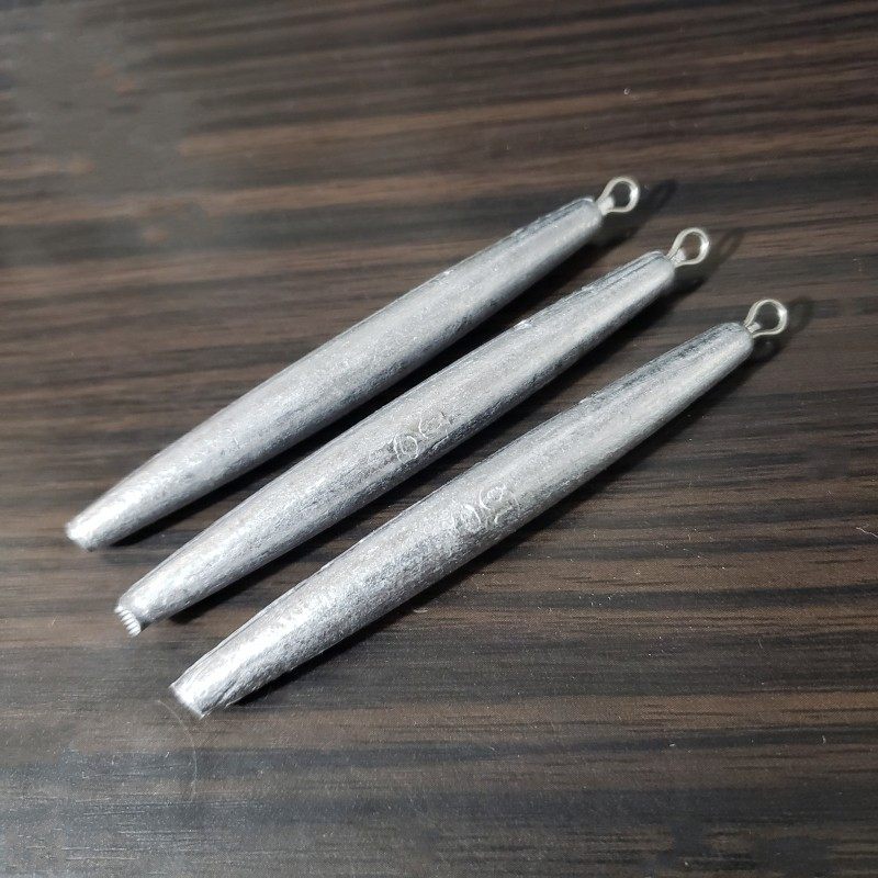 锚鱼铅坠子长条铅坠笔形铅坠超硬单环铅坠