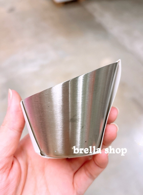 IKEA宜家代购普兰卡坦小圆蜡烛托 简约耐用不锈钢烛台7*7厘米摆件