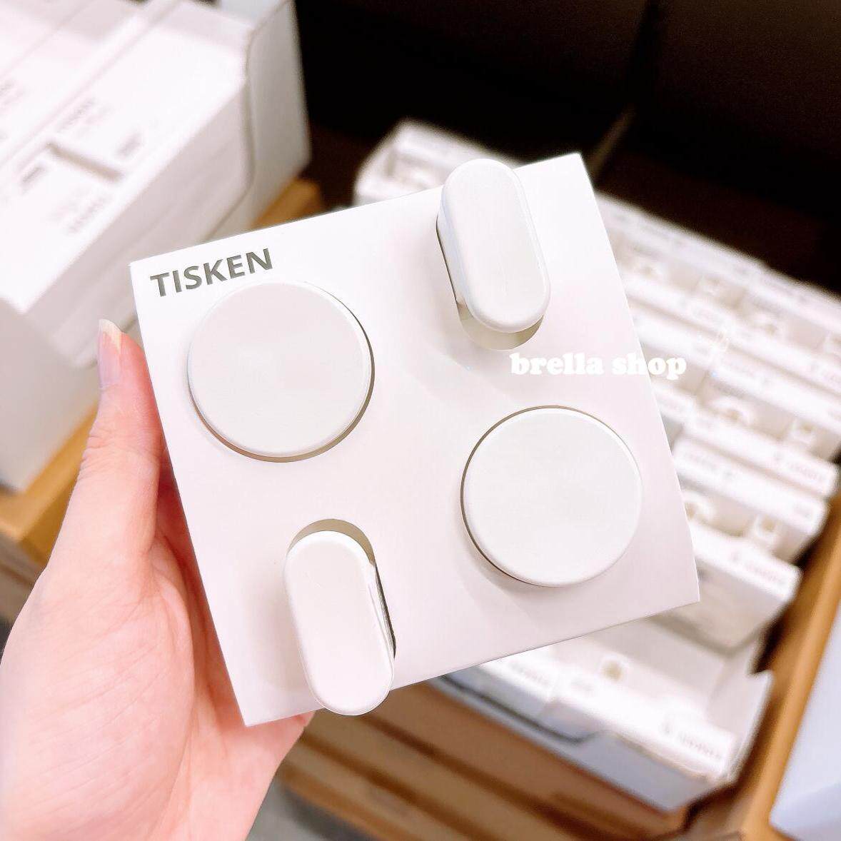 IKEA宜家代购提斯科恩免打孔钩带吸盘挂钩 厨房浴室无痕白色2件套