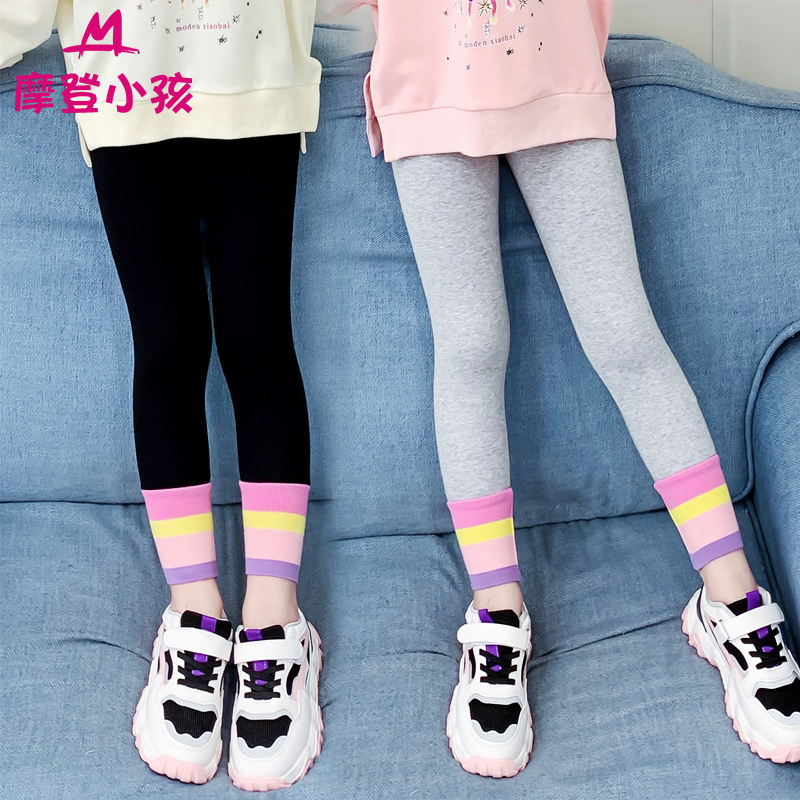 女童打底裤2025新款春秋装小童修身韩版中大童弹力小脚裤百搭长裤