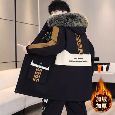 青少年加厚棉衣派克棉服冬季