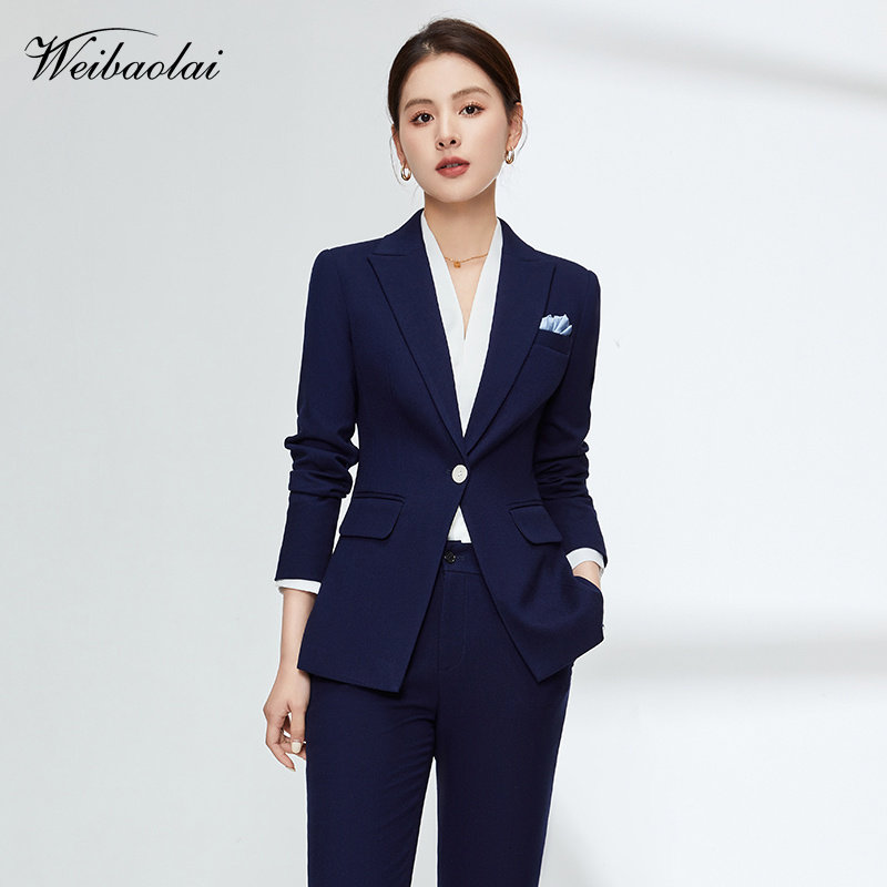 秋冬季职业套装女西服正装