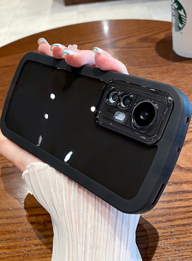 ins超火适用小米12手机壳12spro透明硅胶14镜头全包红米K50气囊防摔小米13简约10s男60女新款15pro