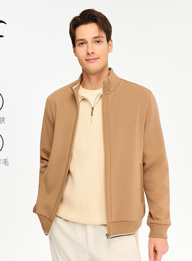 【美利奴羊毛】Munsingwear万星威休闲冬季男士梭织拼接夹克外套