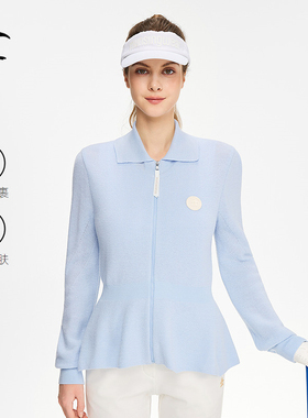 【拉链】Munsingwear万星威高尔夫冬季女士羊毛针织衫收腰外套