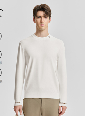 【柔软亲肤】Munsingwear万星威休闲秋冬男士长袖圆领弹力毛衣