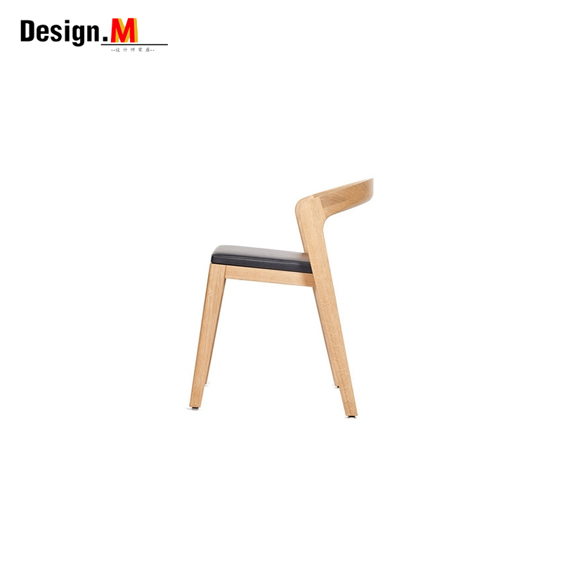 胡桃木儿童餐椅设计师家具